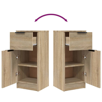 Sideboards 2 pcs Sonoma Oak 30x30x70 cm Engineered Wood