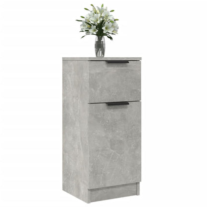 Sideboards 2 pcs Concrete Grey 30x30x70 cm Engineered Wood