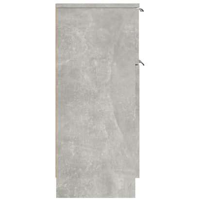 Sideboards 2 pcs Concrete Grey 30x30x70 cm Engineered Wood