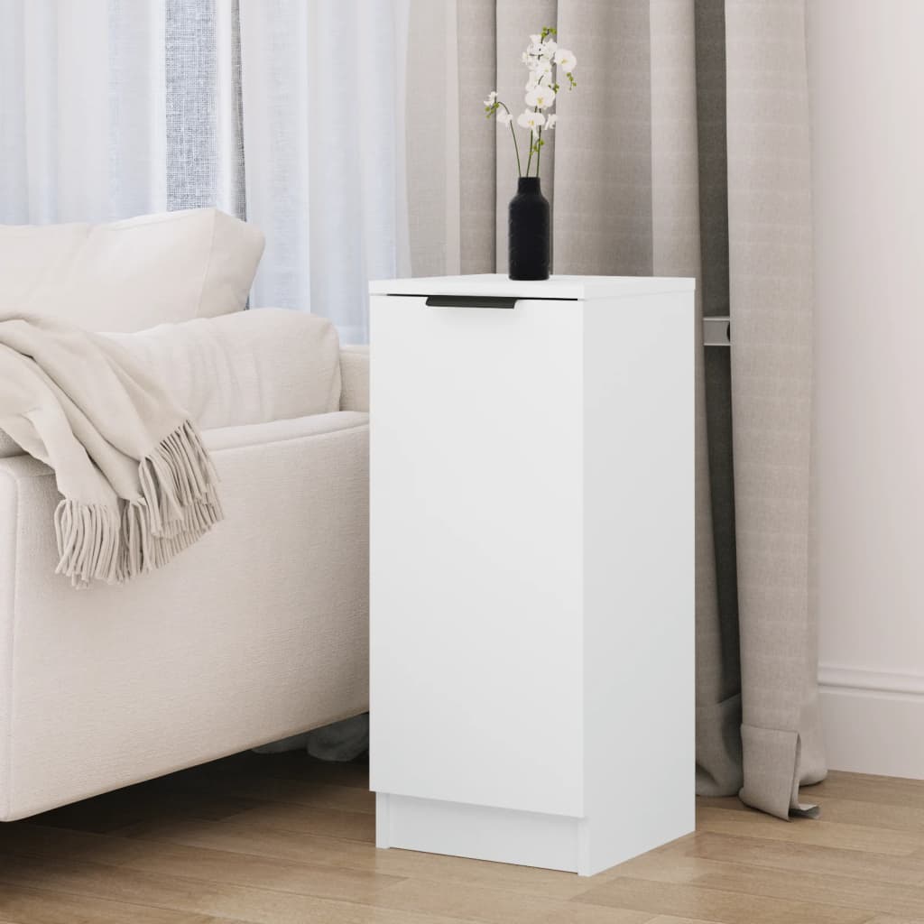 Sideboard White 30x30x70 cm Engineered Wood