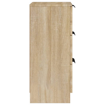 Sideboards 2 pcs Sonoma Oak 30x30x70 cm Engineered Wood