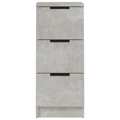 Sideboards 2 pcs Concrete Grey 30x30x70 cm Engineered Wood