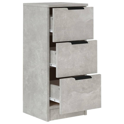 Sideboards 2 pcs Concrete Grey 30x30x70 cm Engineered Wood