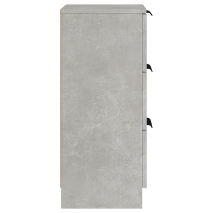 Sideboards 2 pcs Concrete Grey 30x30x70 cm Engineered Wood