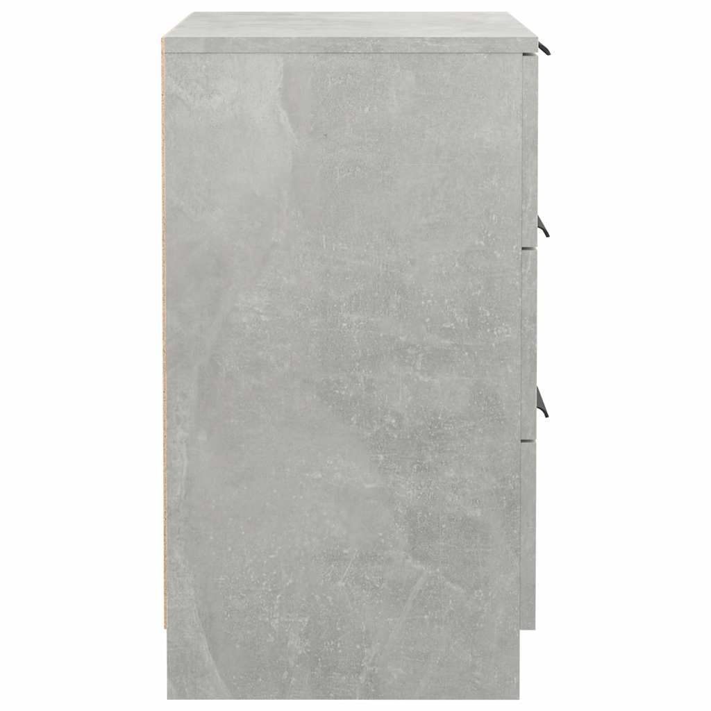 Bedside Cabinets 2 pcs Concrete Grey 40x36x65 cm