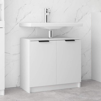 Bathroom Cabinet White 64,5x33,5x59 cm Engineered Wood