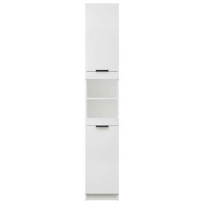 Bathroom Cabinet White 32x34x188,5 cm Engineered Wood