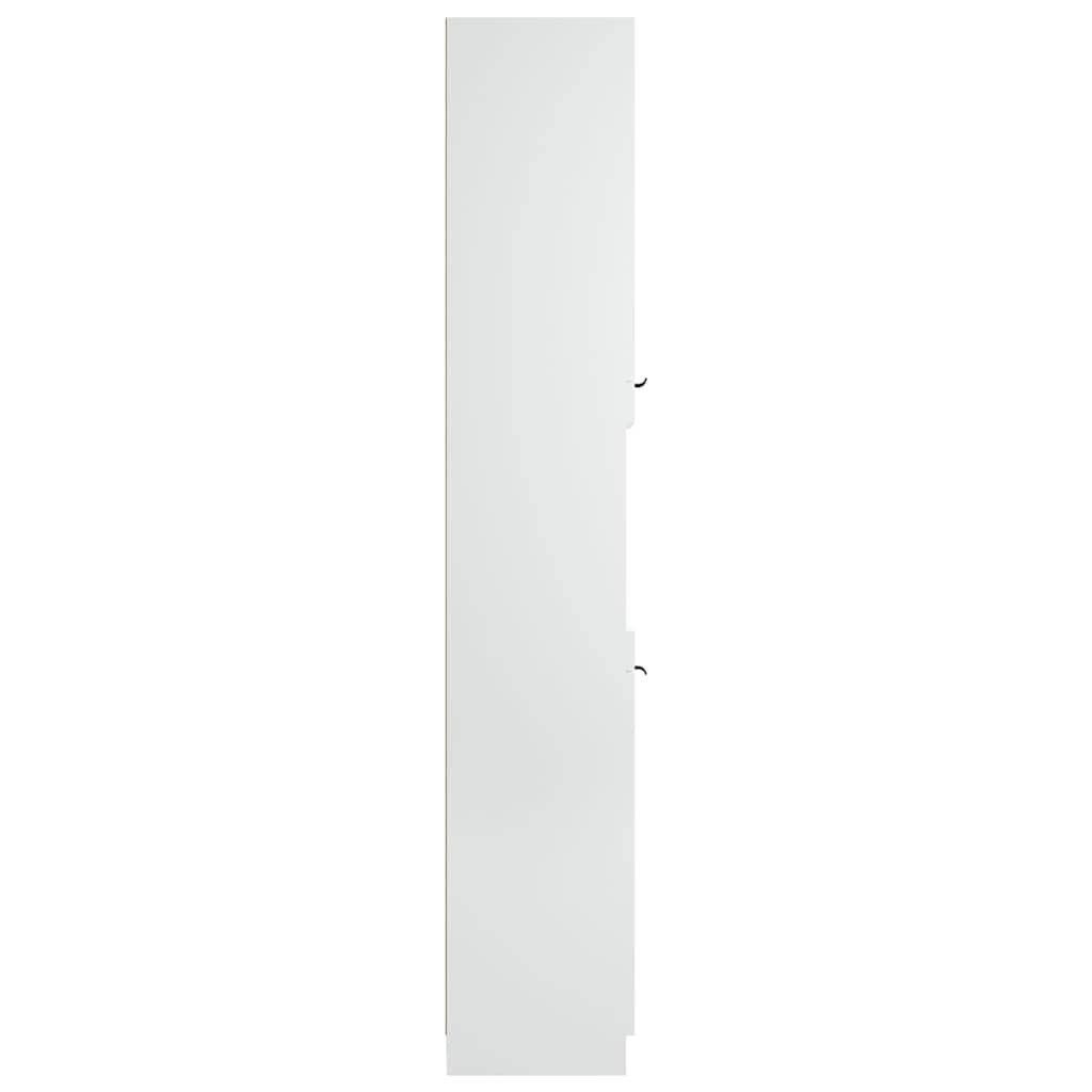 Bathroom Cabinet White 32x34x188,5 cm Engineered Wood