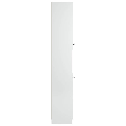 Bathroom Cabinet White 32x34x188,5 cm Engineered Wood