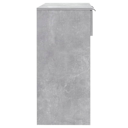 Console Table Concrete Grey 90x36x75 cm Engineered Wood