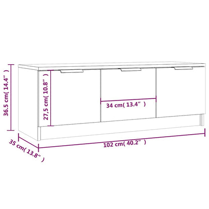 TV Cabinet Sonoma Oak 102x35x36,5 cm Engineered Wood