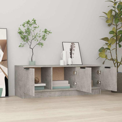 TV Cabinet Concrete Grey 102x35x36,5 cm Engineered Wood