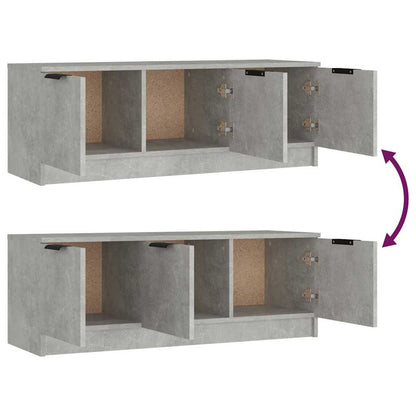 TV Cabinet Concrete Grey 102x35x36,5 cm Engineered Wood