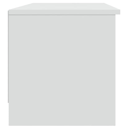 TV Cabinet White 102x35,5x36,5 cm Engineered Wood