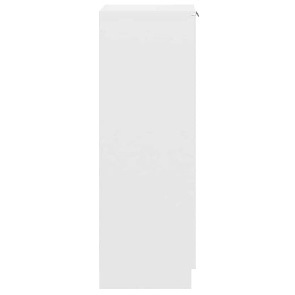 Shoe Cabinet White 30x35x100 cm Engineered Wood