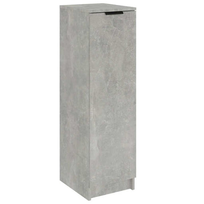 Shoe Cabinet Concrete Grey 30x35x100 cm Engineered Wood