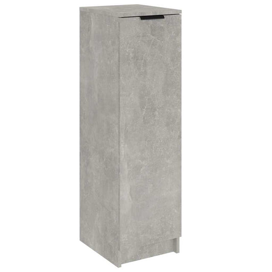 Shoe Cabinet Concrete Grey 30x35x100 cm Engineered Wood