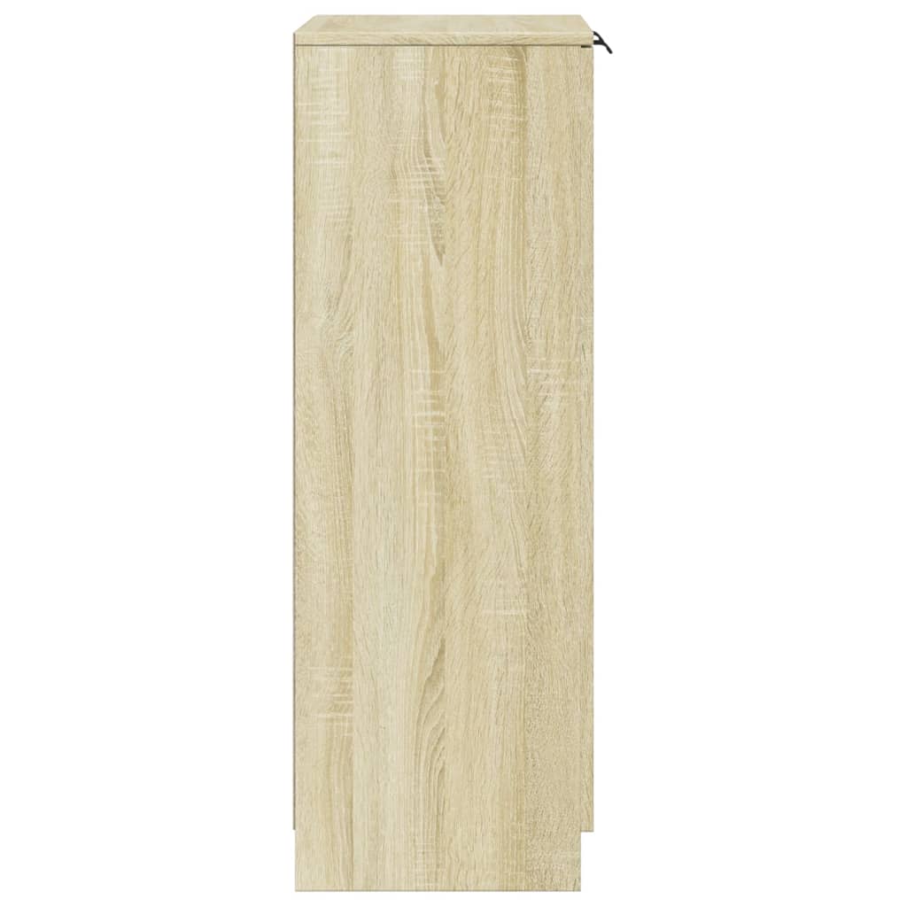 Shoe Cabinet Sonoma Oak 59x35x100.5 cm Engineered Wood