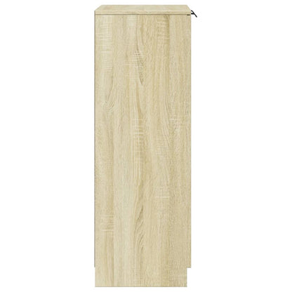 Shoe Cabinet Sonoma Oak 59x35x100.5 cm Engineered Wood