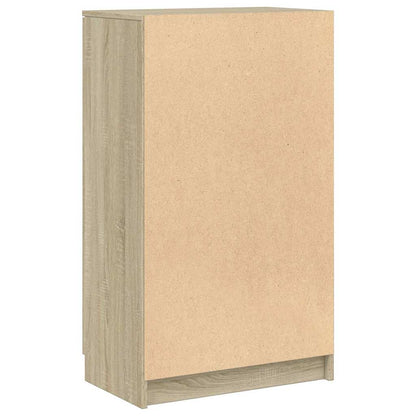 Shoe Cabinet Sonoma Oak 59x35x100.5 cm Engineered Wood