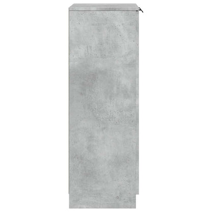 Shoe Cabinet Concrete Grey 59x35x100.5 cm Engineered Wood