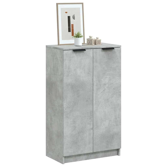 Shoe Cabinet Concrete Grey 59x35x100,5 cm Engineered Wood
