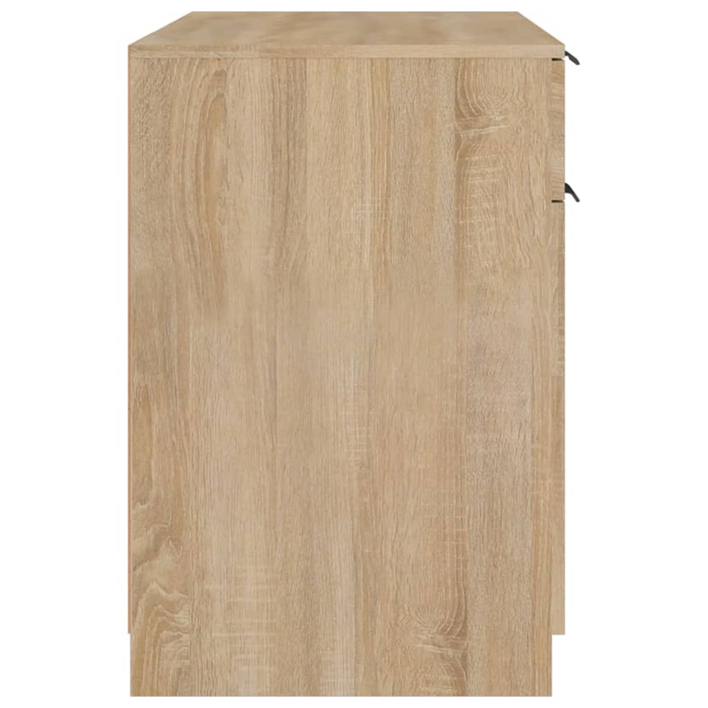 Desk Sonoma Oak 100x50x75 cm Engineered Wood