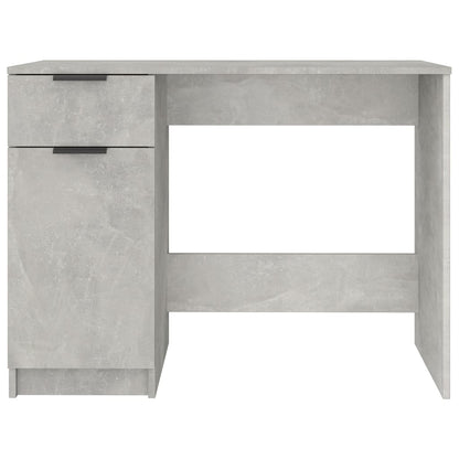 Desk Concrete Grey 100x50x75 cm Engineered Wood