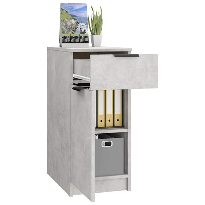 Desk Cabinet Concrete Grey 33,5x50x75 cm Engineered Wood