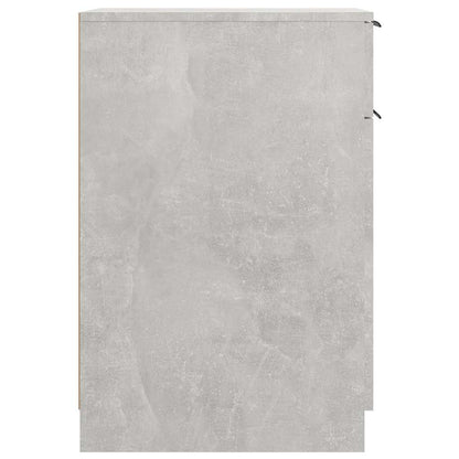 Desk Cabinet Concrete Grey 33,5x50x75 cm Engineered Wood