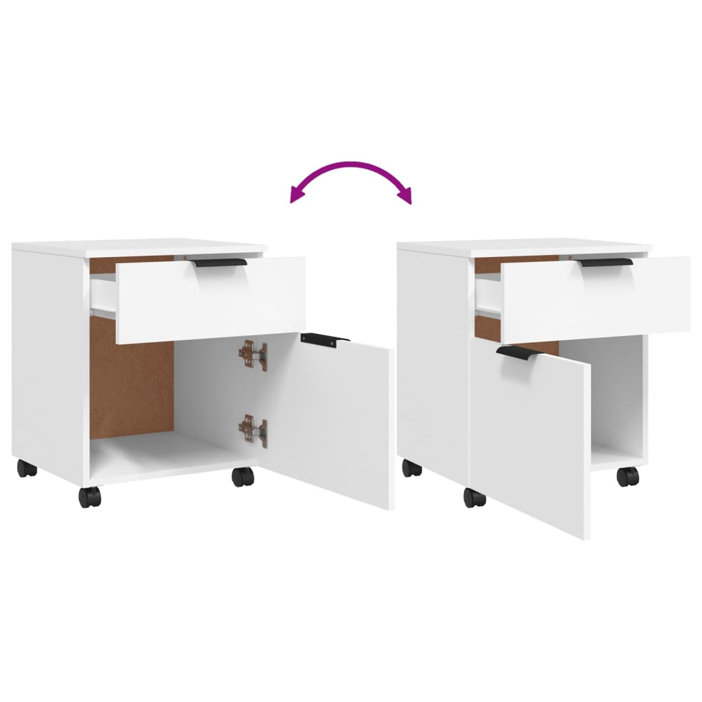 File Cabinet | White | Engineered wood | Medium | File Cabinet