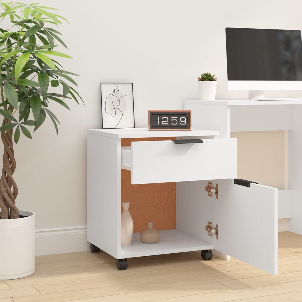 File Cabinet | White | Engineered wood | Medium | File Cabinet