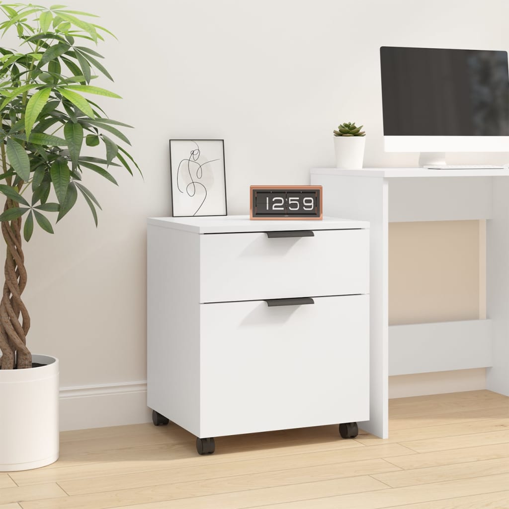 File Cabinet | White | Engineered wood | Medium | File Cabinet