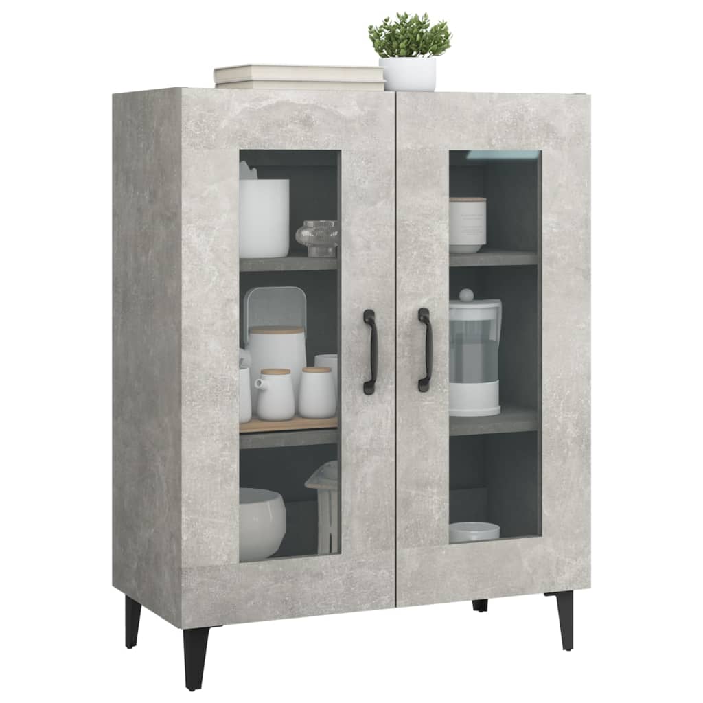 Sideboard Concrete Grey 69.5x34x90 cm Engineered Wood
