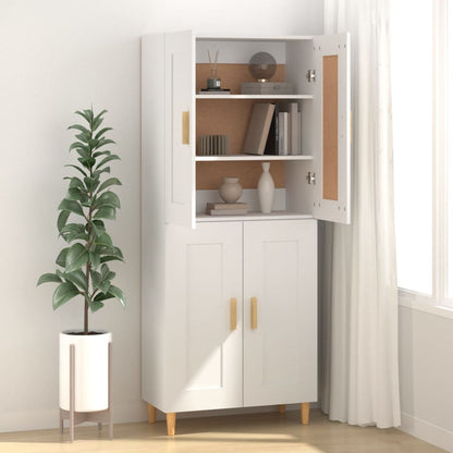 Sideboard White 69.5x34x90 cm Engineered Wood