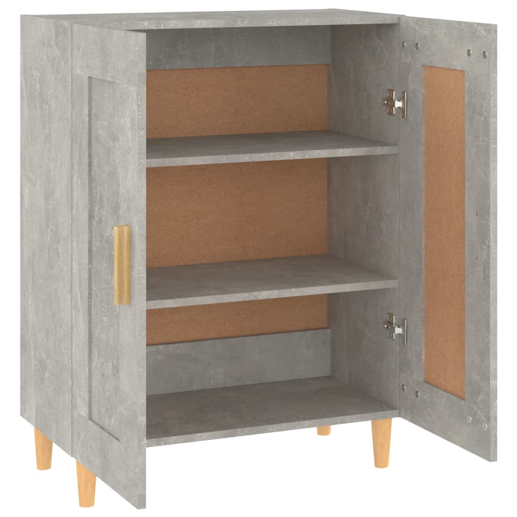 Sideboard | Concrete grey | Engineered wood, solid eucalyptus wood