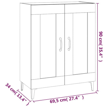 812141 vidaXL Sideboard White 69,5x34x90 cm Engineered Wood