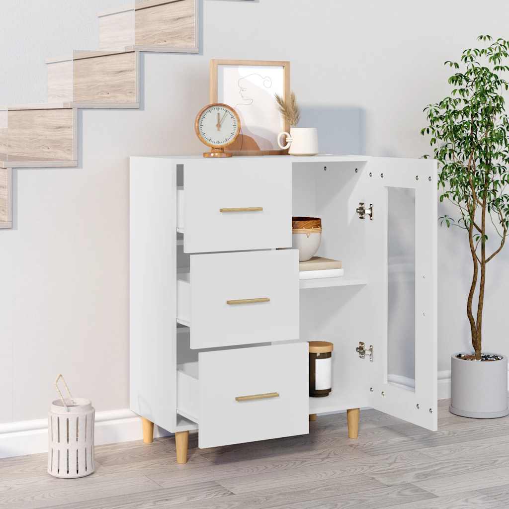 Sideboard White 69,5x34x90 cm Engineered Wood