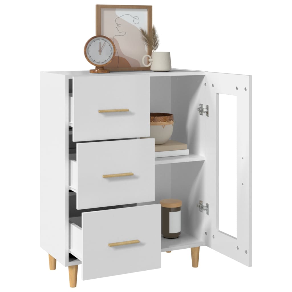 Sideboard White 69,5x34x90 cm Engineered Wood