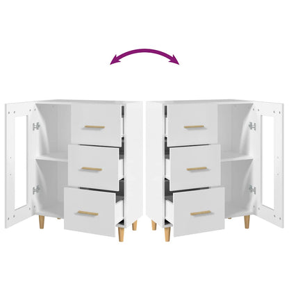 Sideboard White 69,5x34x90 cm Engineered Wood