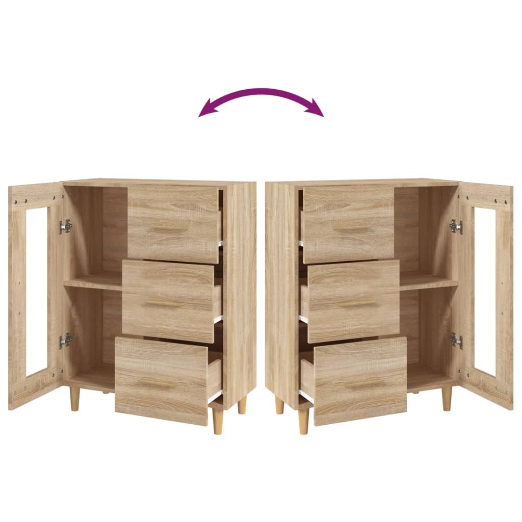 Sideboard Sonoma Oak 69,5x34x90 cm Engineered Wood