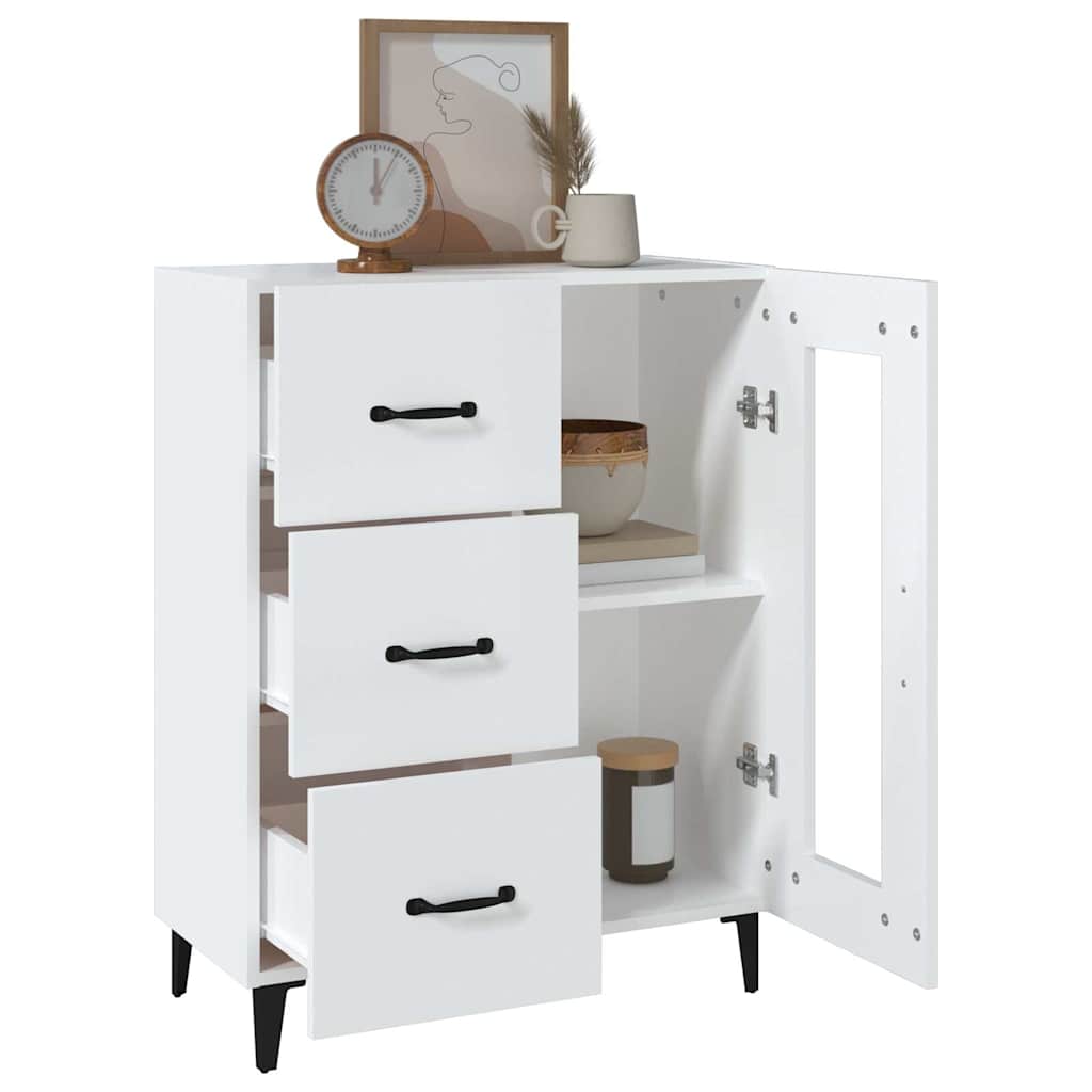 Sideboard White 69,5x34x90 cm Engineered Wood