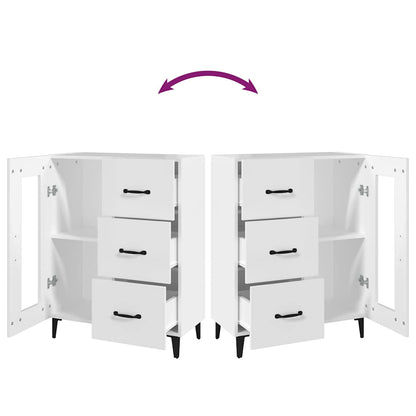 Sideboard White 69,5x34x90 cm Engineered Wood