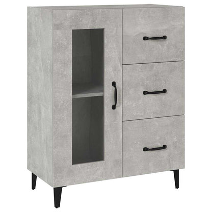 Sideboard Concrete Grey 69,5x34x90 cm Engineered Wood