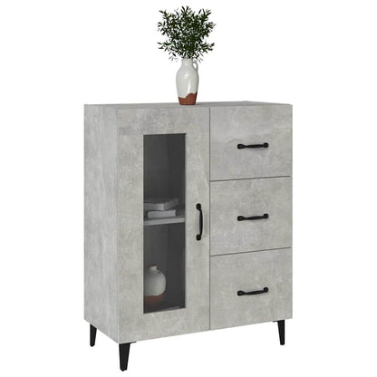 Sideboard Concrete Grey 69,5x34x90 cm Engineered Wood