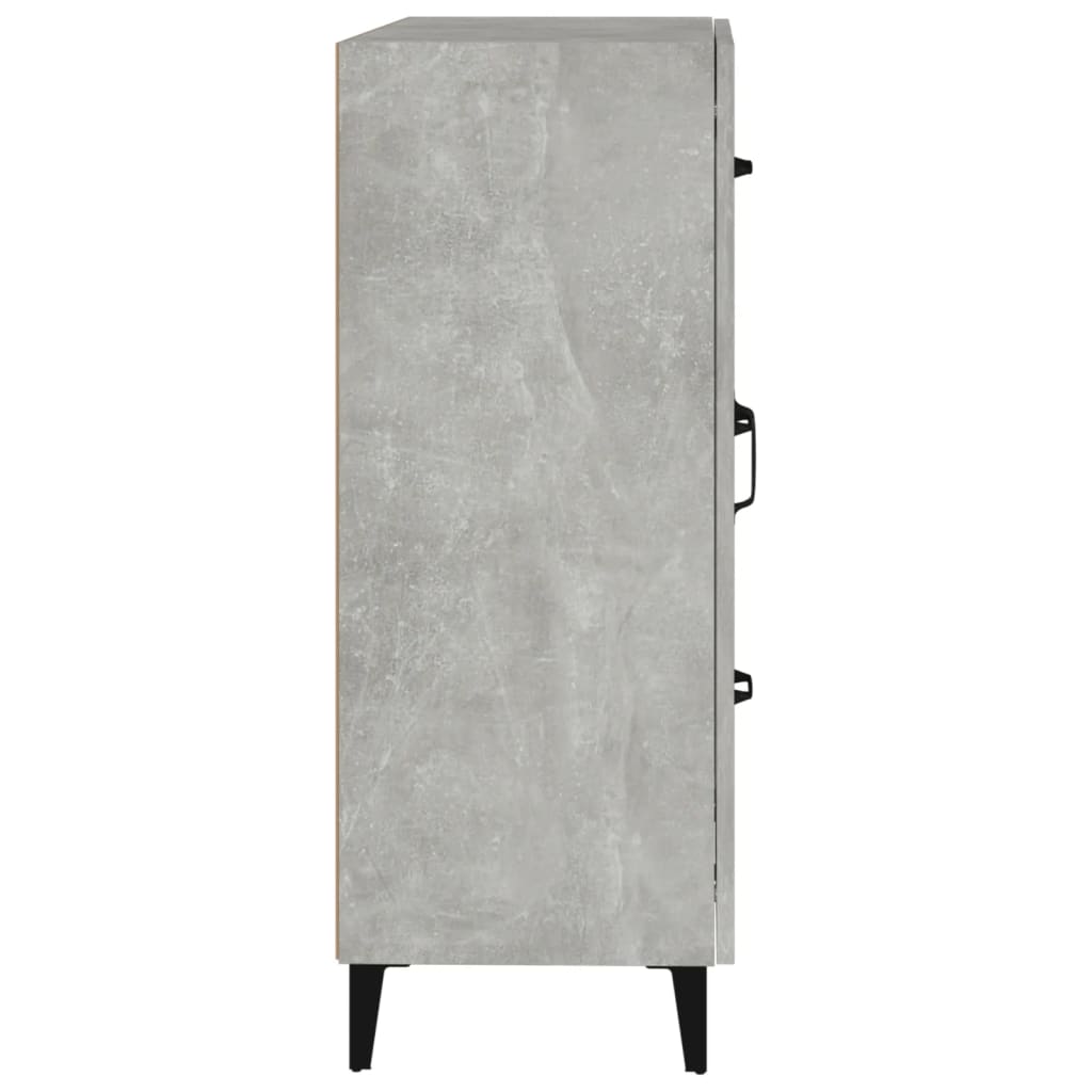 Sideboard Concrete Grey 69.5x34x90 cm Engineered Wood