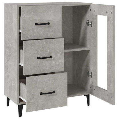 Sideboard Concrete Grey 69,5x34x90 cm Engineered Wood