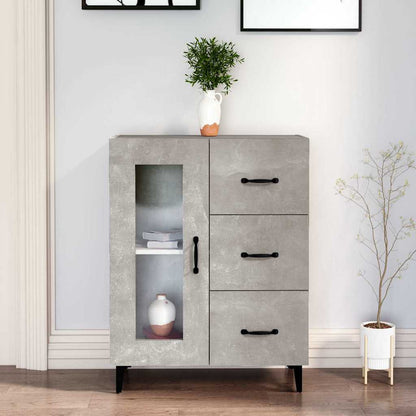 Sideboard Concrete Grey 69,5x34x90 cm Engineered Wood