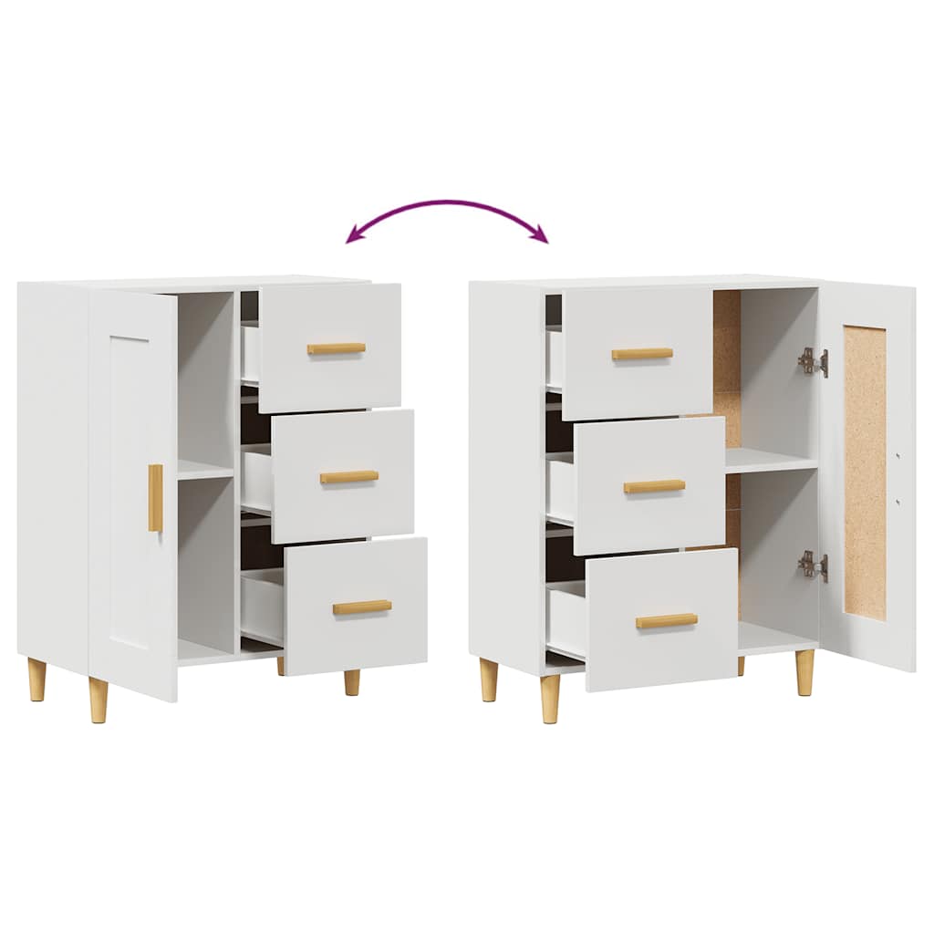 Sideboard White 69.5x34x90 cm Engineered Wood