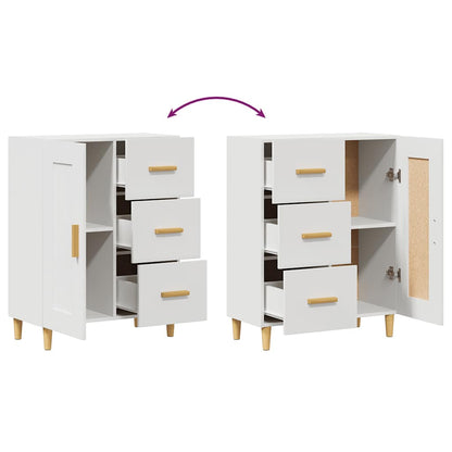 Sideboard White 69.5x34x90 cm Engineered Wood